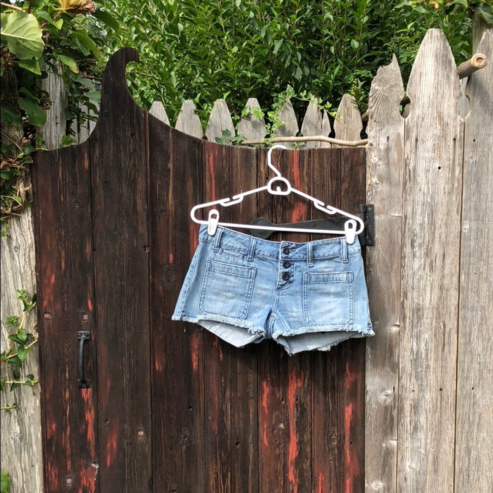 Vintage Button up Jean shorts